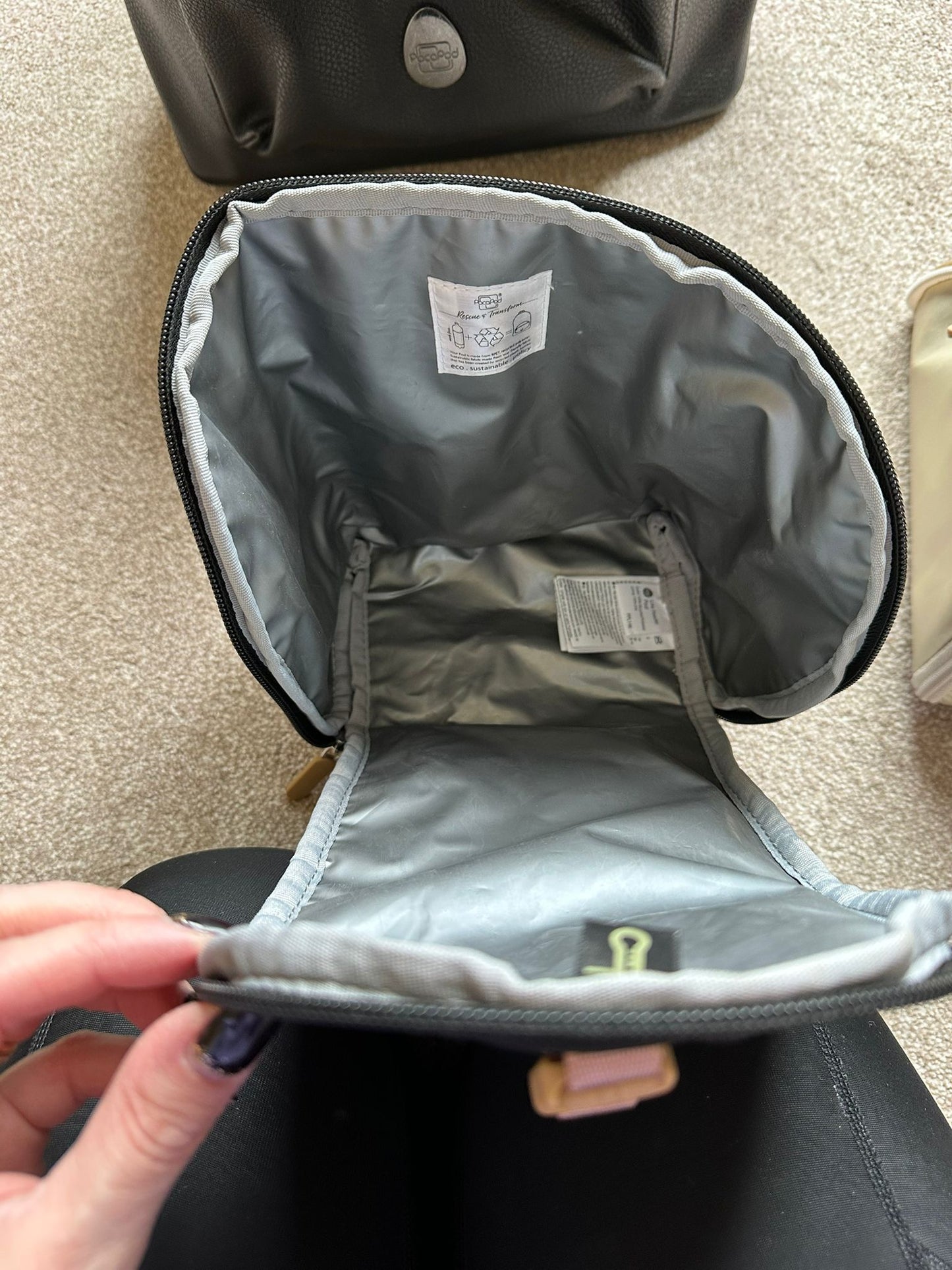 Pacapod Hartland leather changing bag