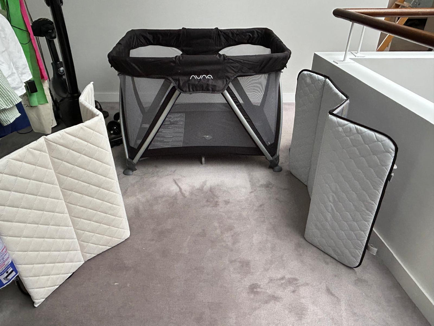 Nuna travel cot and extra matress