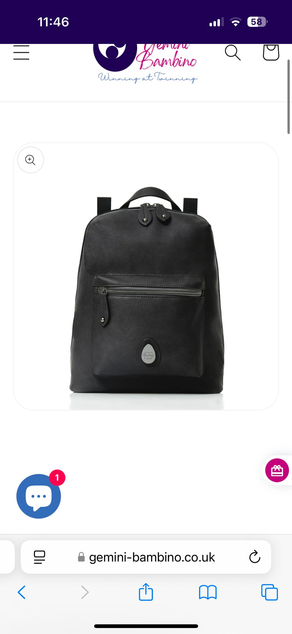 Pacapod Hartland leather changing bag