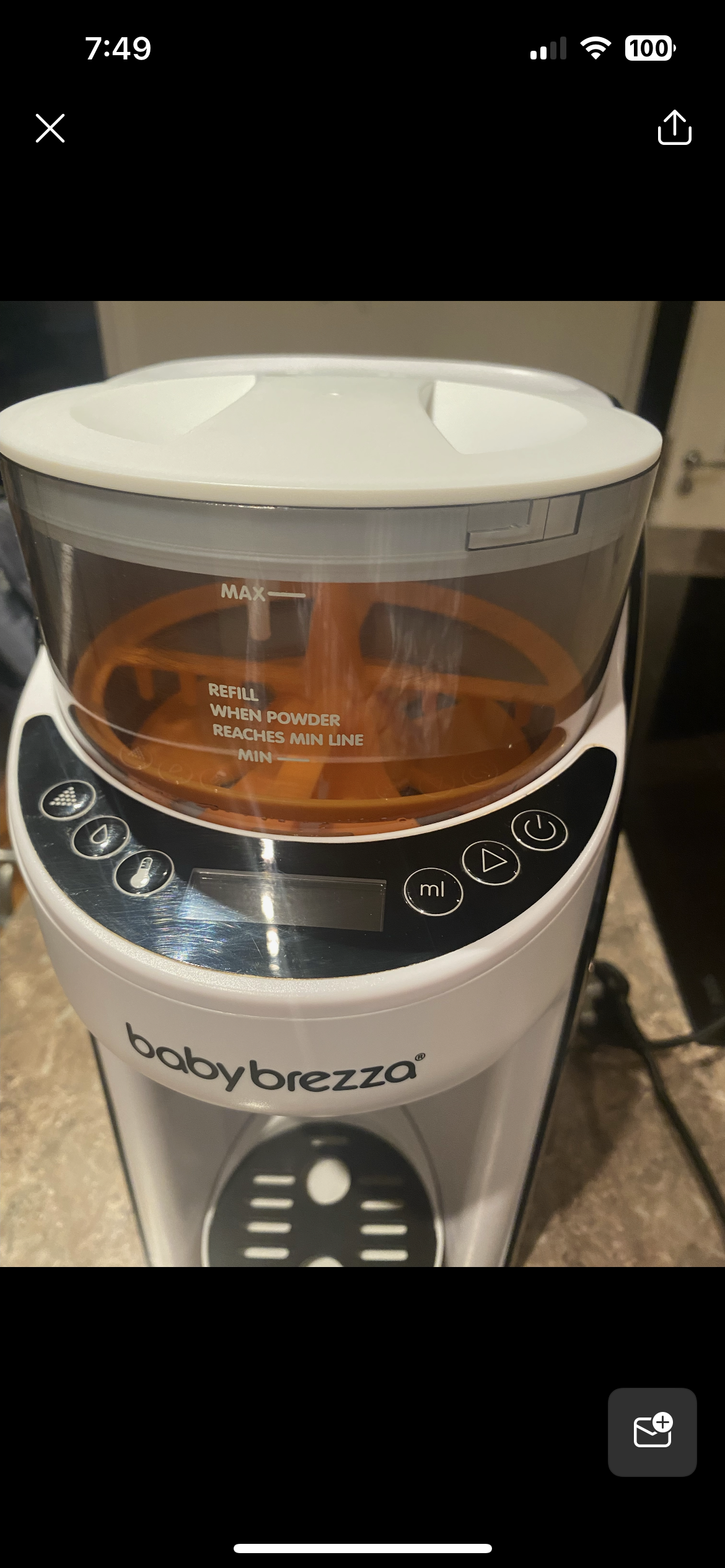 Baby Brezza Formula Pro machine