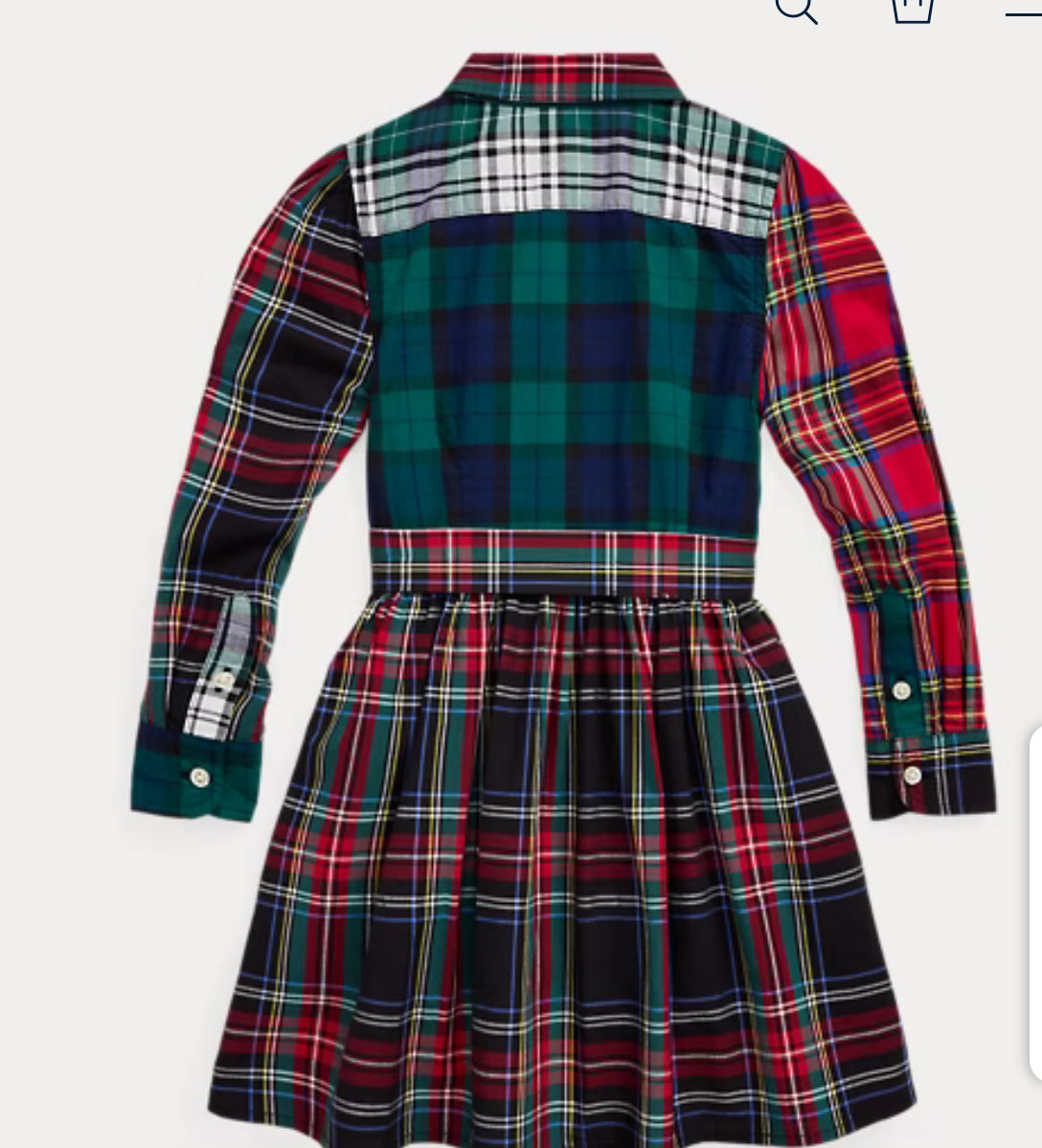 Ralph Lauren Plaid Cotton Fun Shirtdress