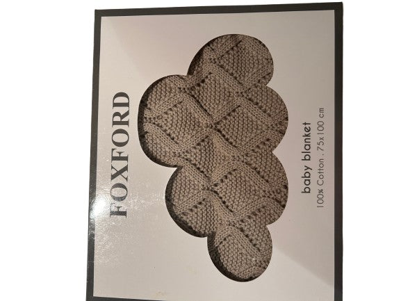 Foxford baby blanket