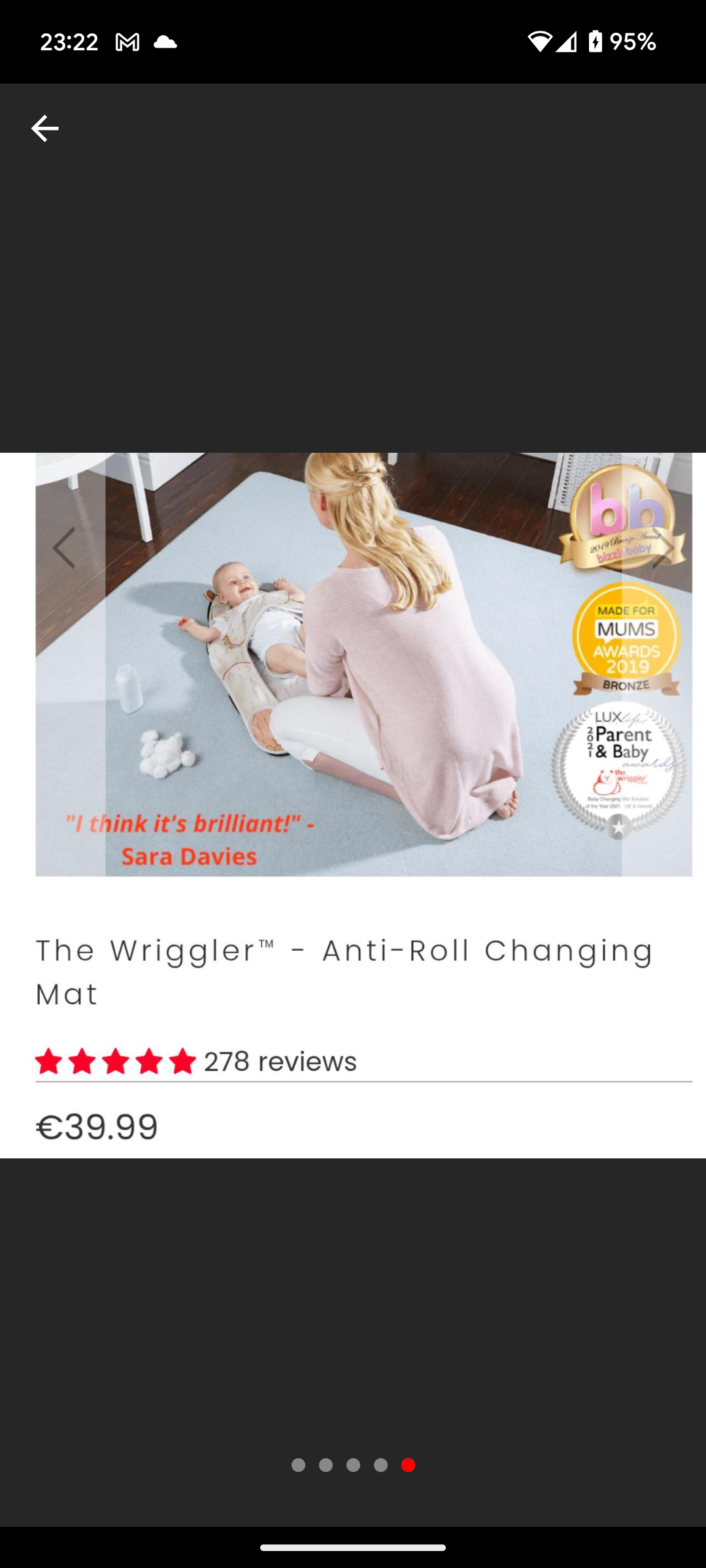 The Wriggler changing mat
