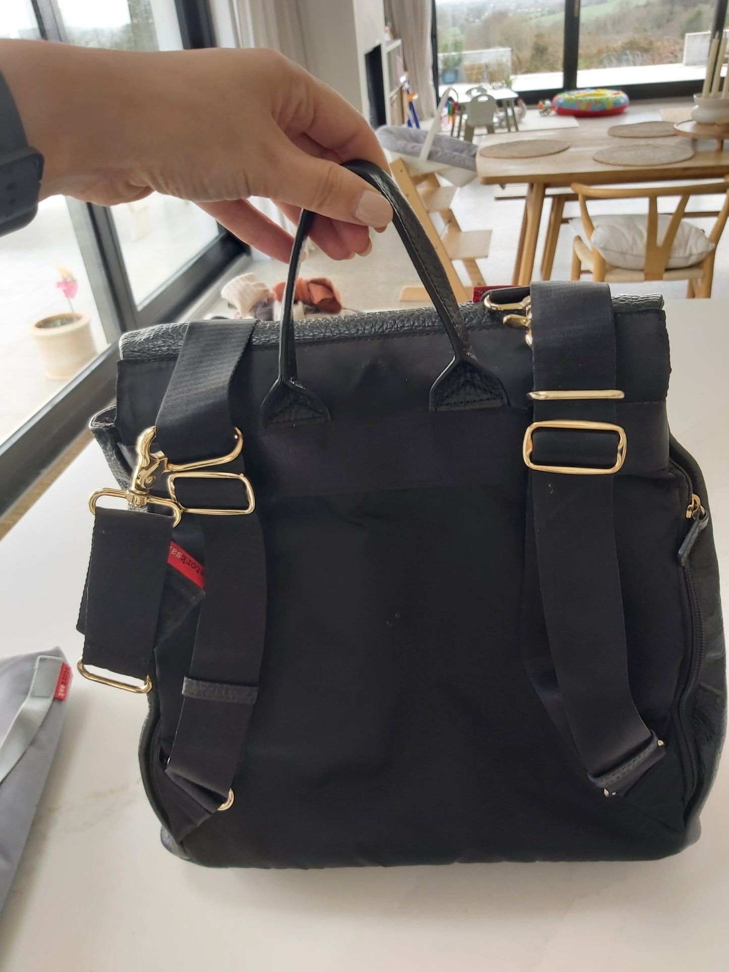 StorkSak baby changing bag