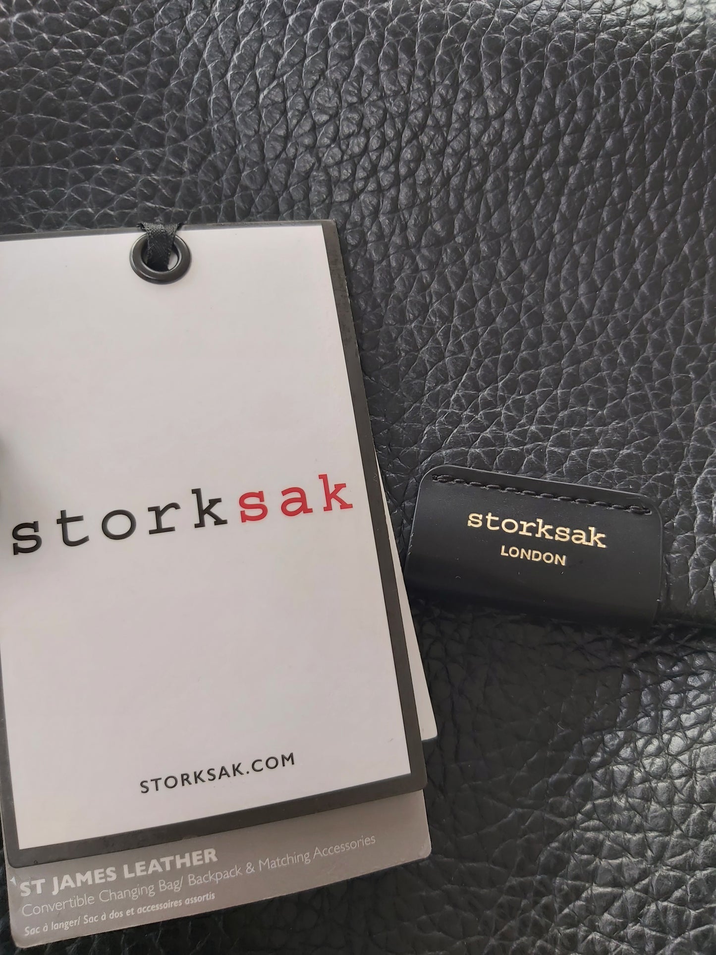 StorkSak baby changing bag