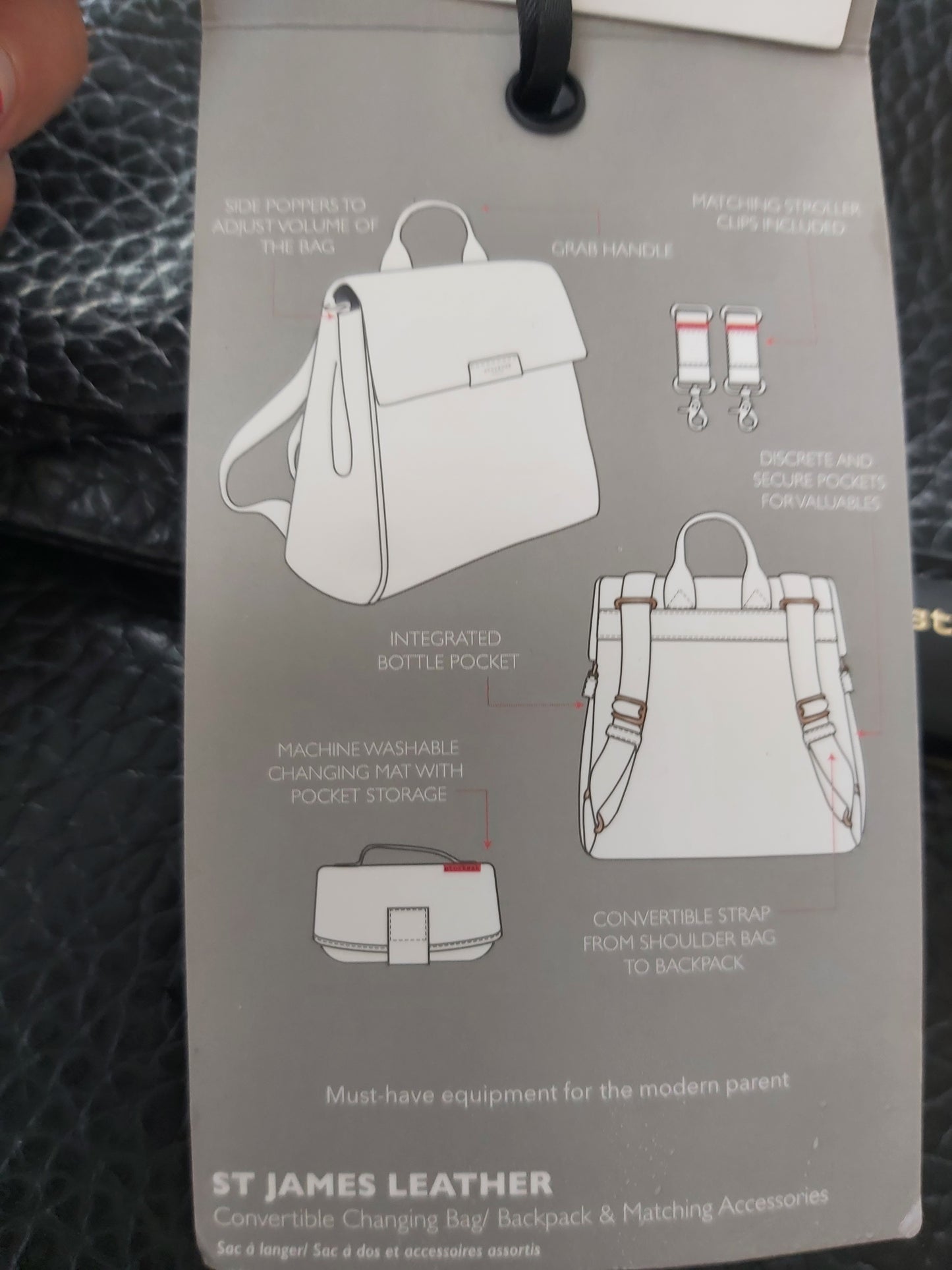 StorkSak baby changing bag