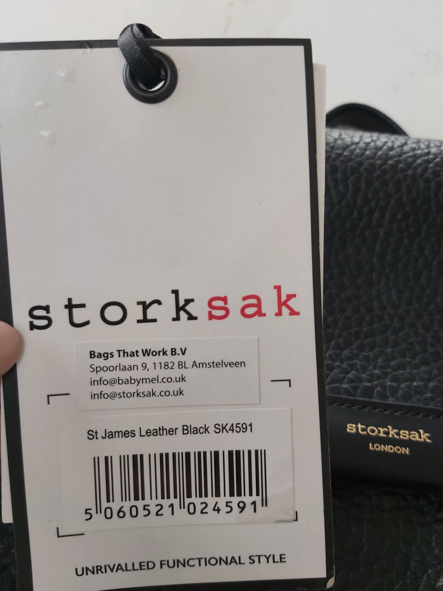 StorkSak baby changing bag