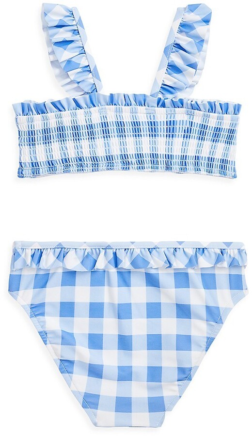 Polo Ralph Lauren Baby - 2Pk Smocked Top Gingham Swimsuit, Harbour Island Blue
