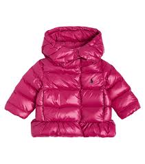 Ralph Lauren Water-repellent Down Peplum Jacket In Preppy Pink
