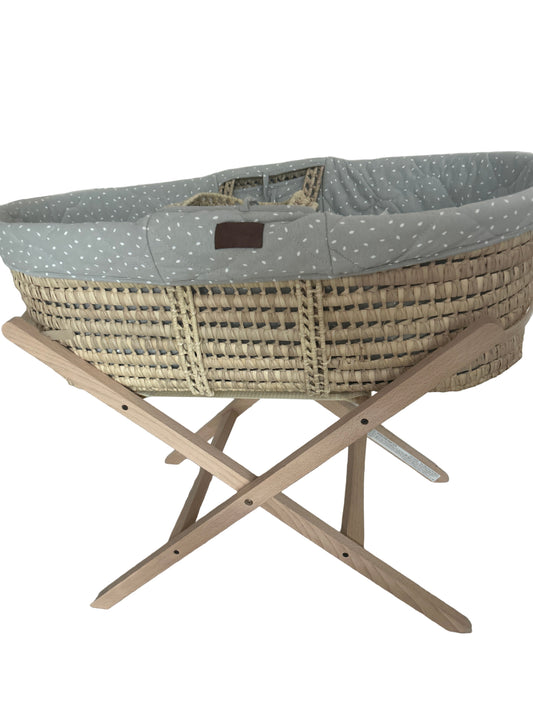 Green Sheep bassinet and stand