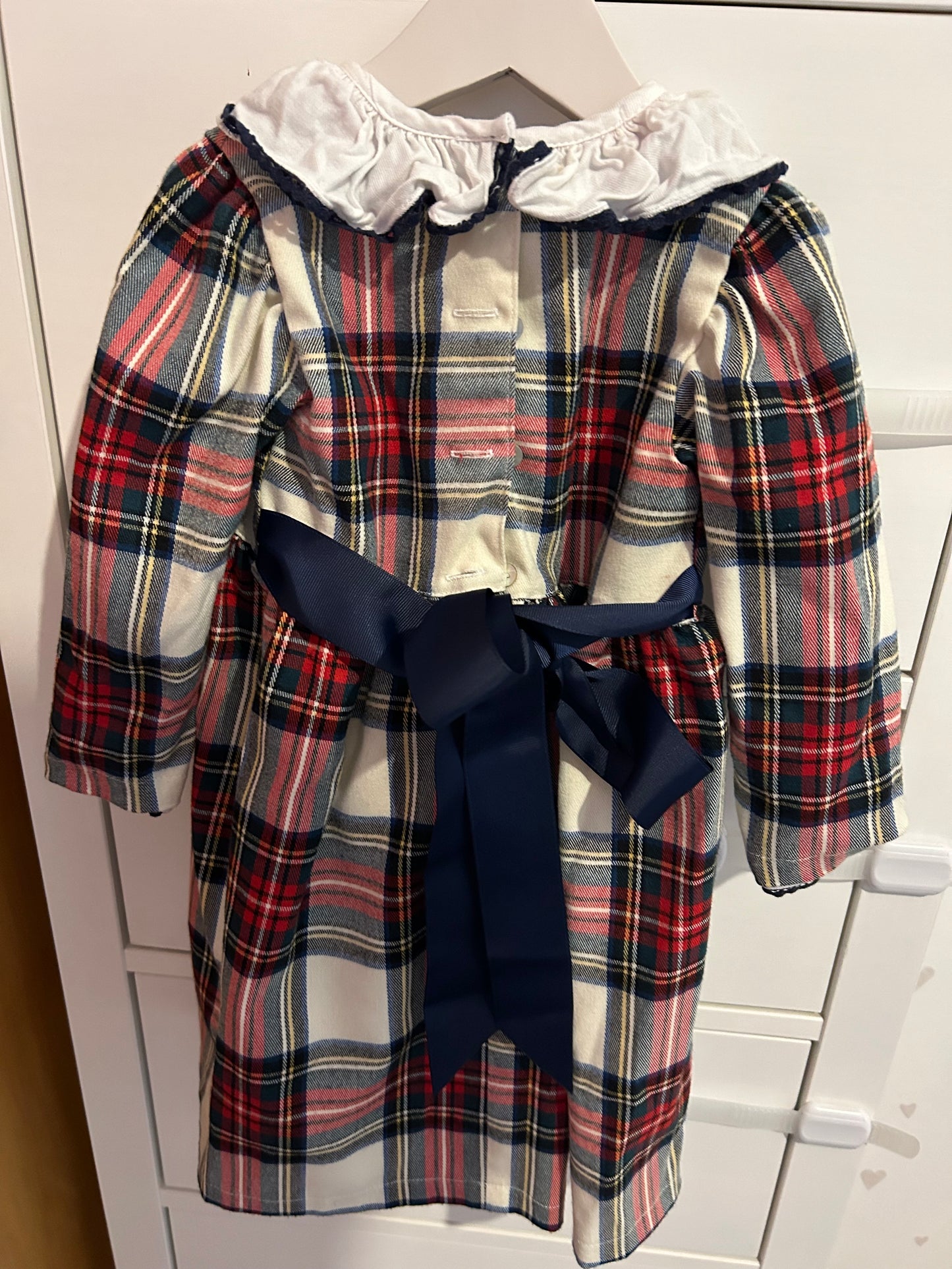 Cream and Red Christmas Dress