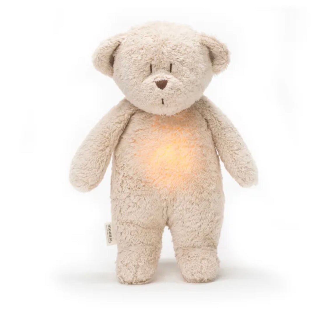 Moonie teddy bear night light and white noice machine