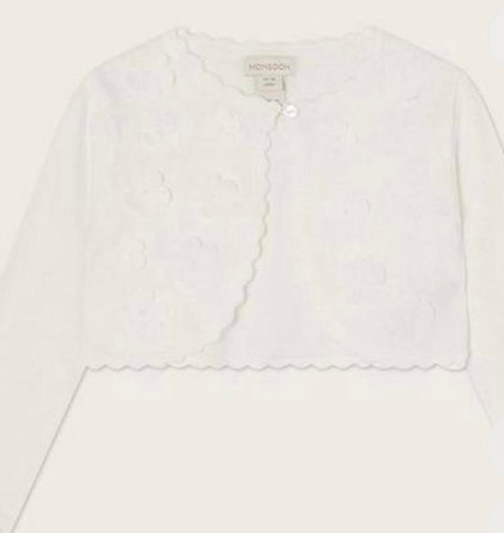 Ivory occasion cardigan