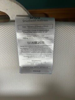 SnuzBaskit Moses Basket & Stand.