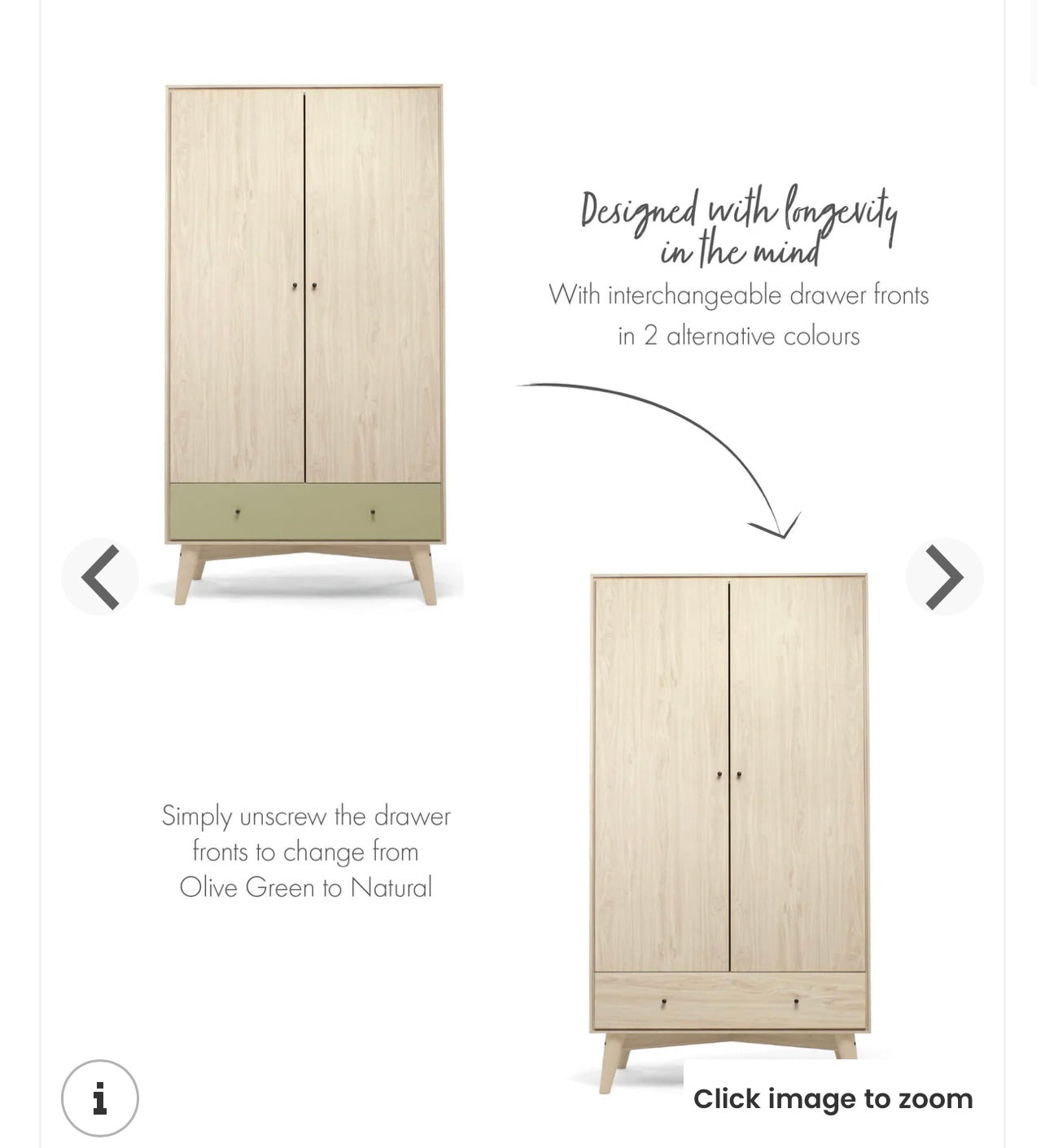 Nursery Wardrobe & Chest/Changing Table