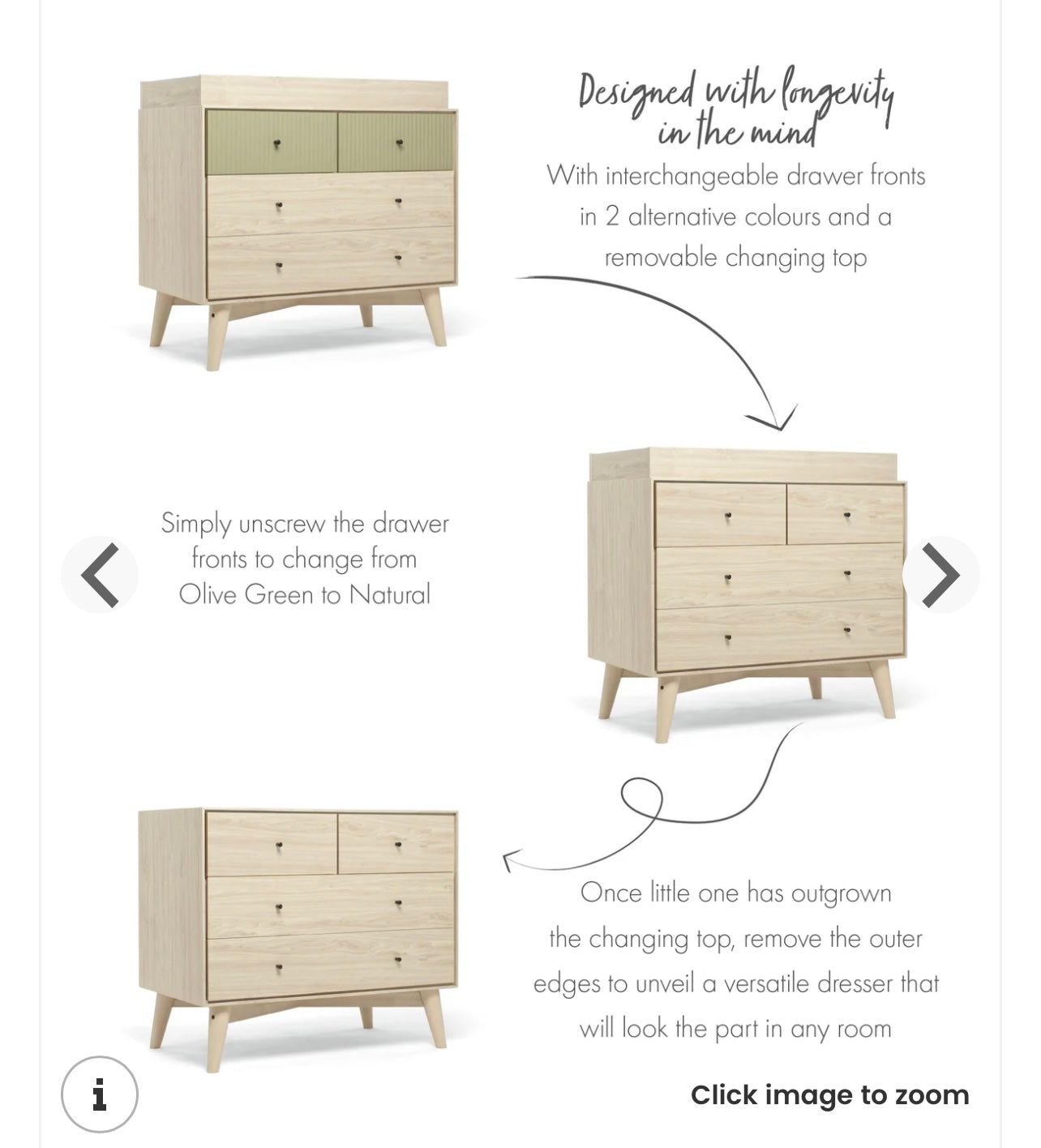Nursery Wardrobe & Chest/Changing Table