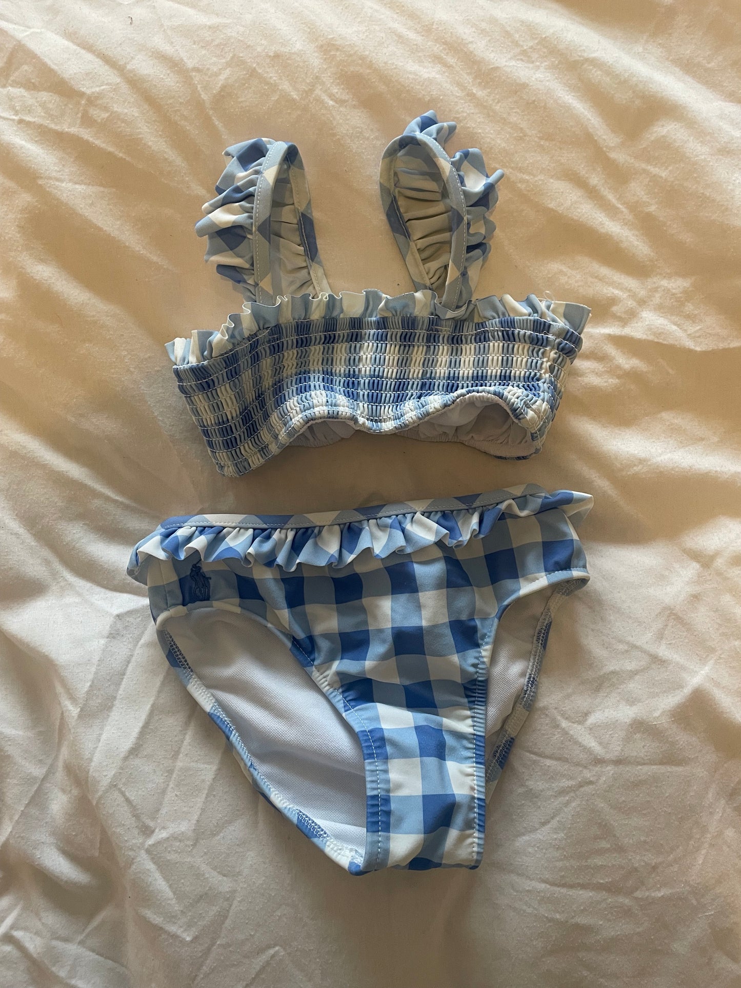 Polo Ralph Lauren Baby - 2Pk Smocked Top Gingham Swimsuit, Harbour Island Blue