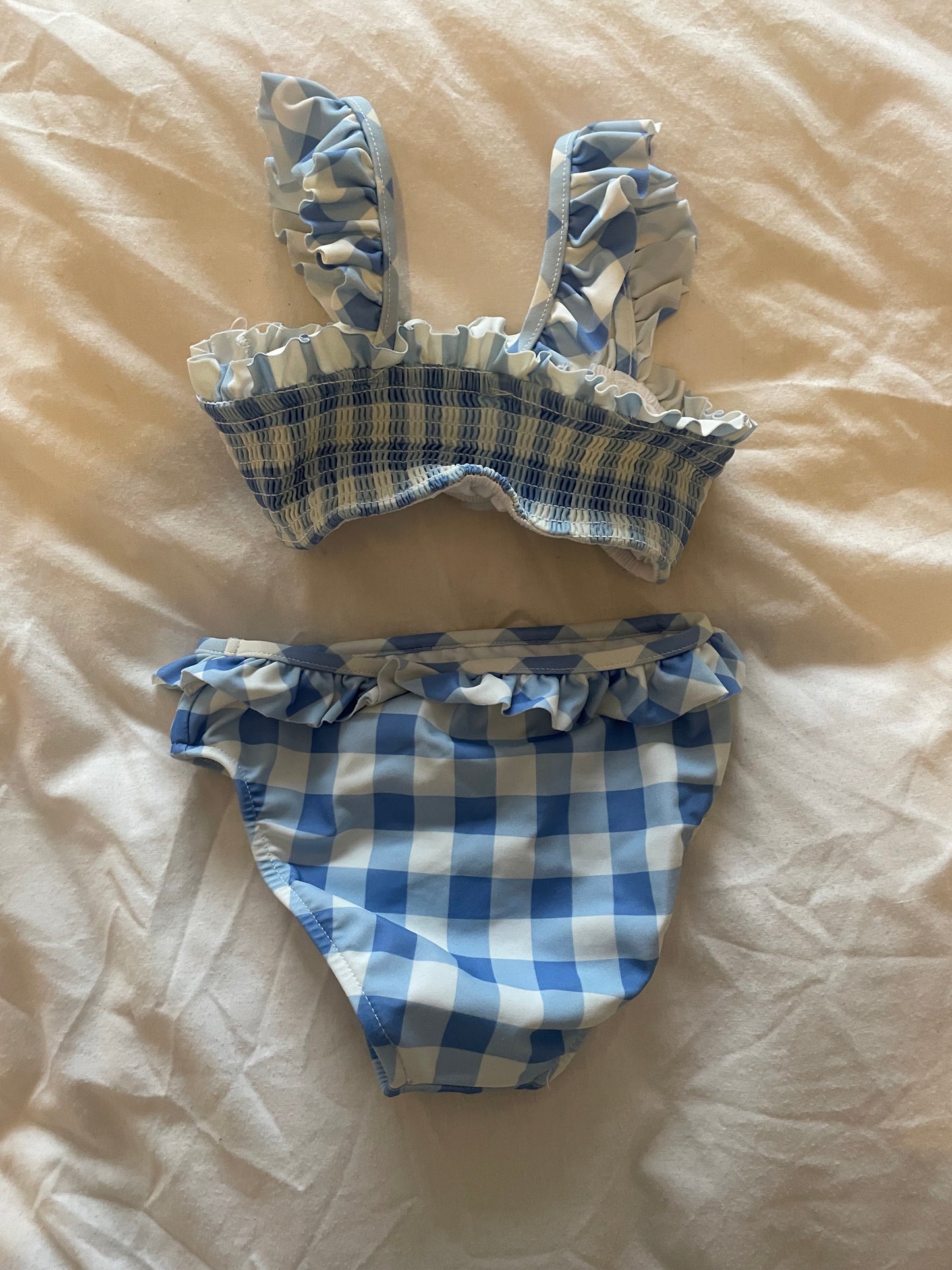 Polo Ralph Lauren Baby - 2Pk Smocked Top Gingham Swimsuit, Harbour Island Blue