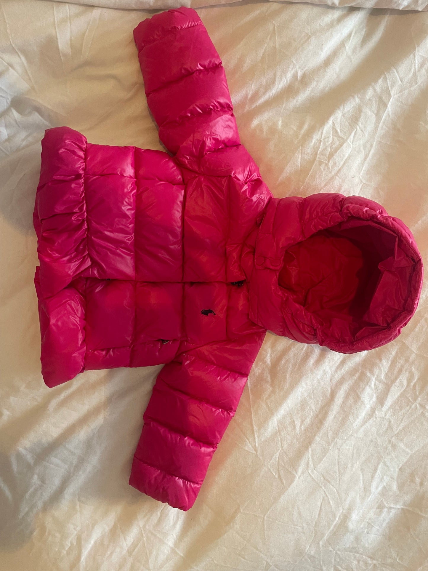 Ralph Lauren Water-repellent Down Peplum Jacket In Preppy Pink