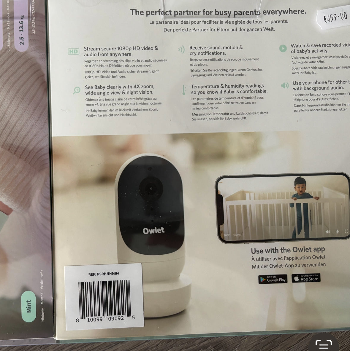 Owlet Dream Sock and Camara