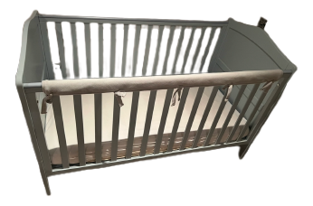 Nested Sorrento Cot Bed Grey